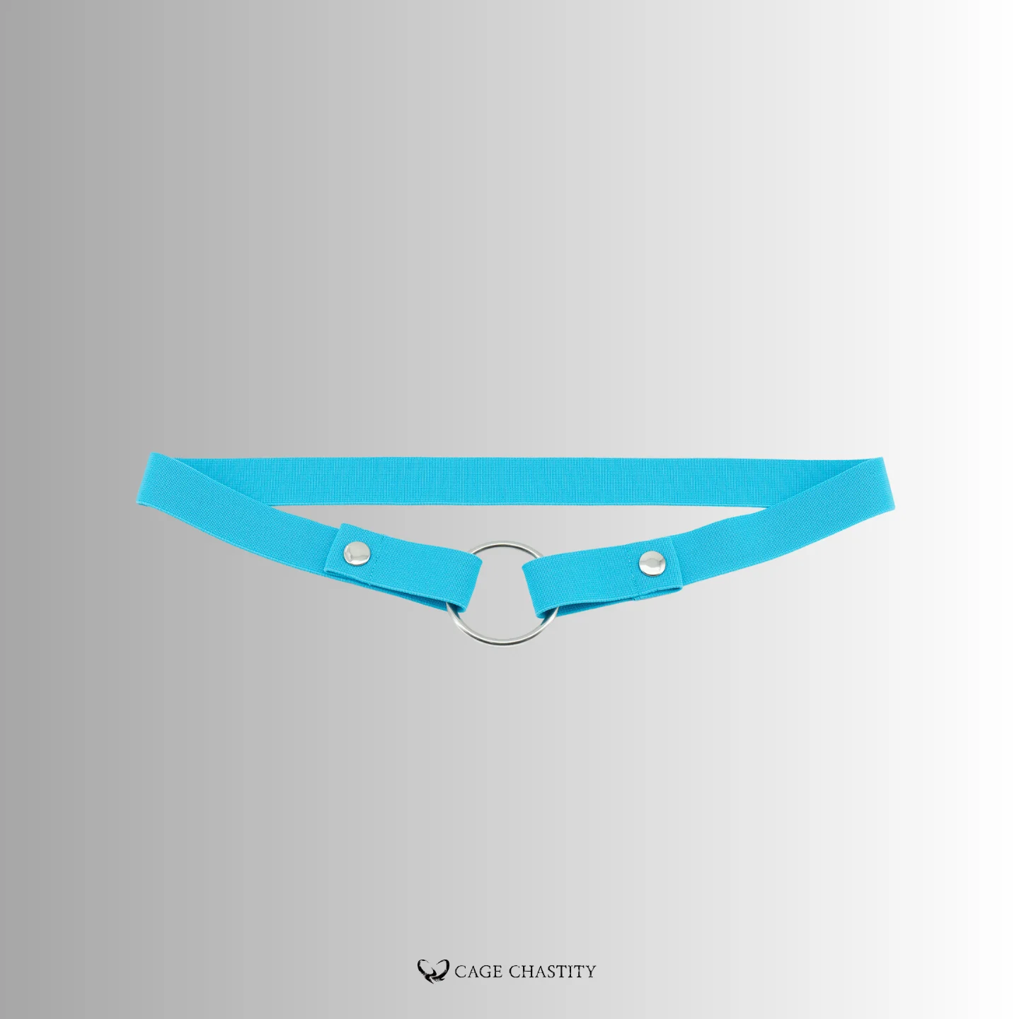 blue chastity strap made of nylon