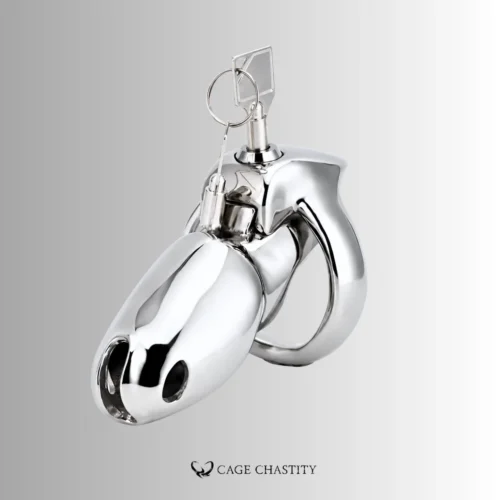 Close-up of the Steel Holy Trainer V5 base ring's built-in lock and smooth finish.