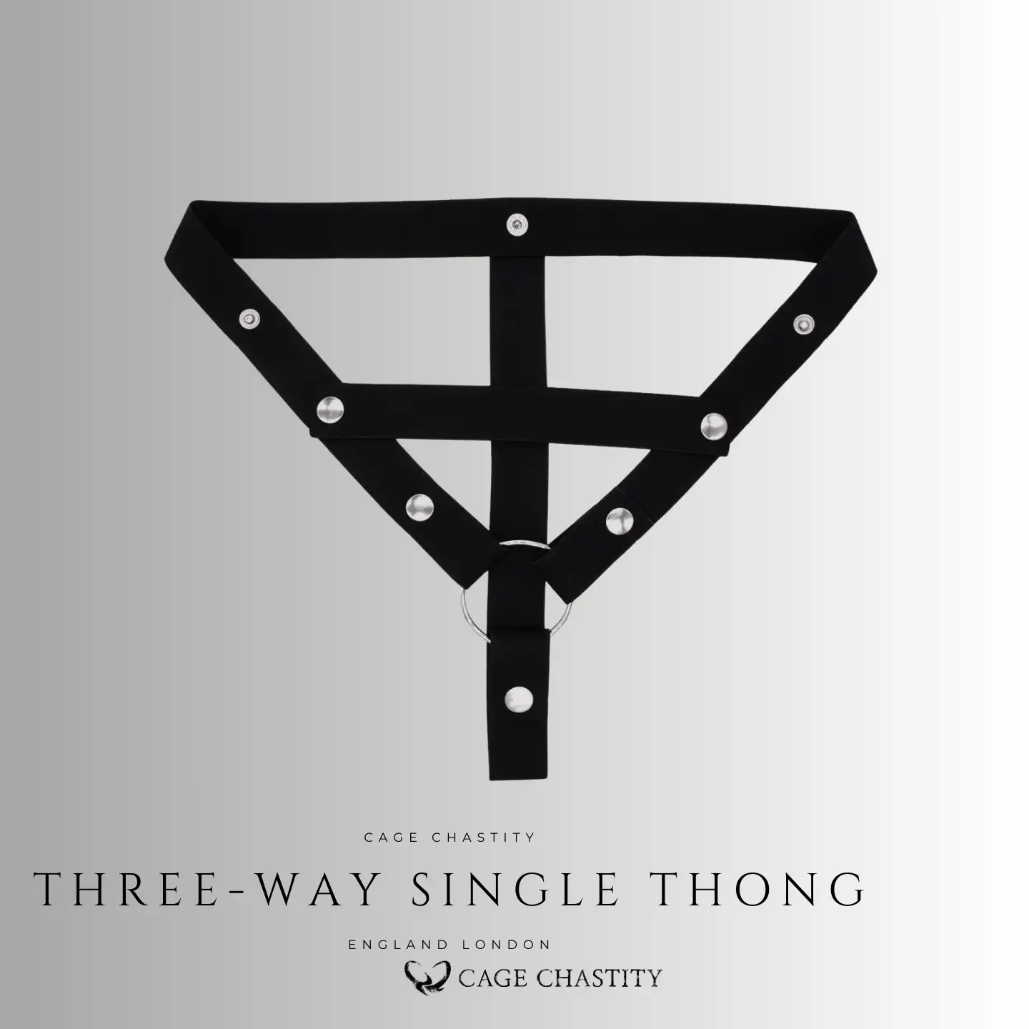 three way single thong size strap
