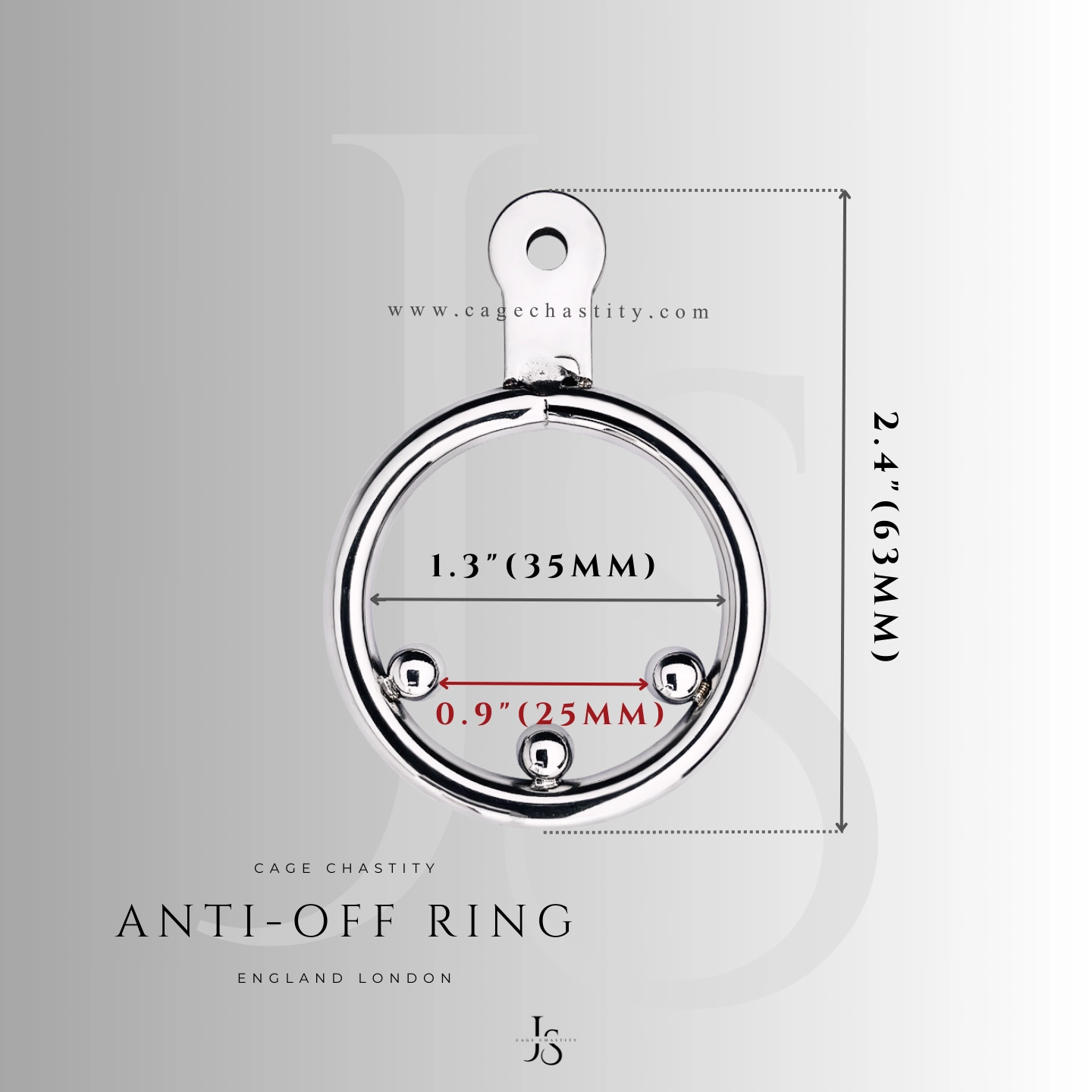 size details of the anti-off ring