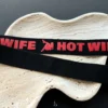 the picture of a female lady on the strap