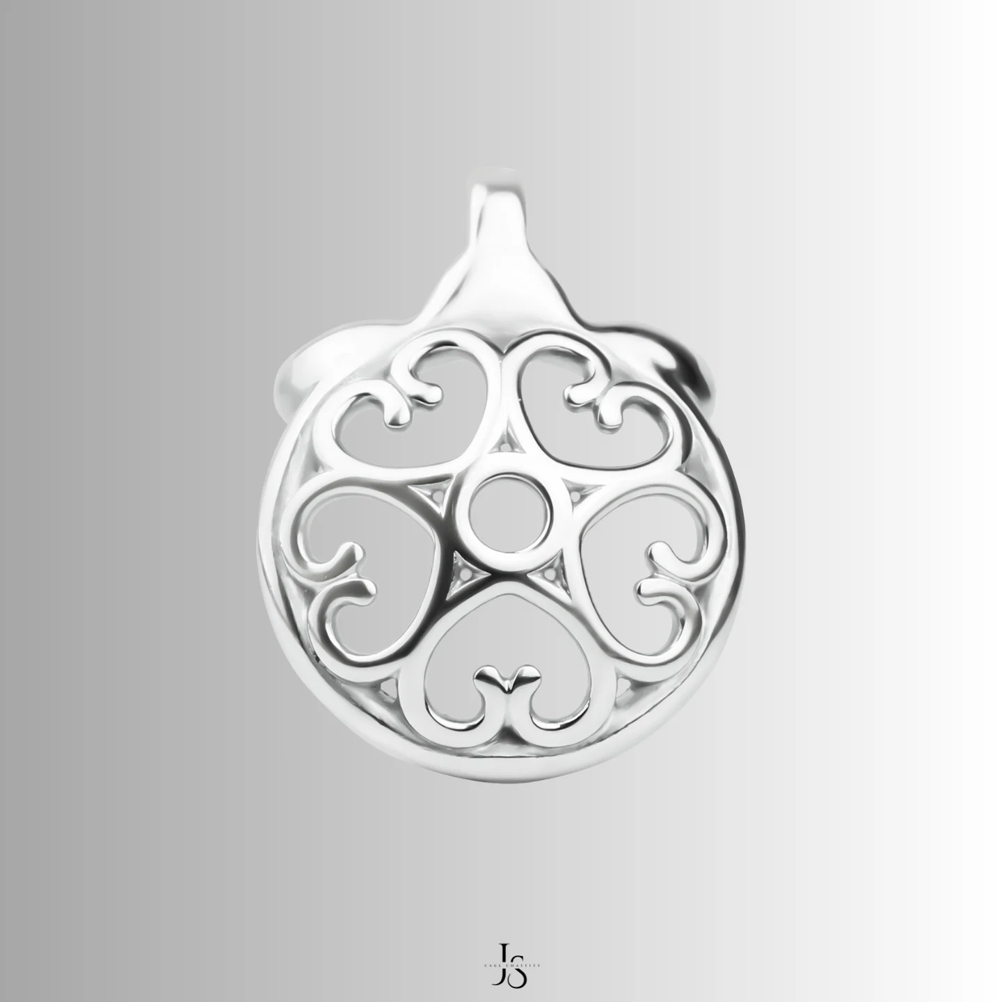 the cage head with five hearts signs