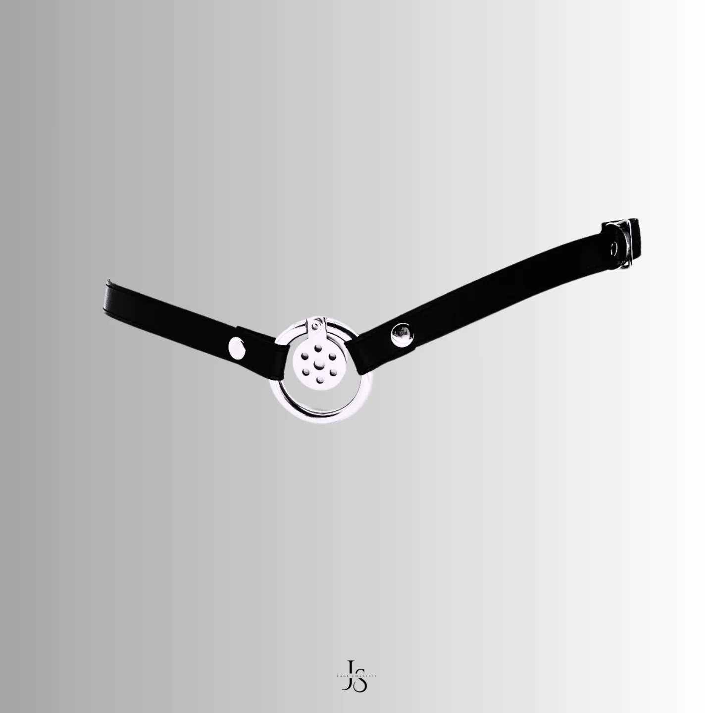Strap connection detail with locking position on leather strap