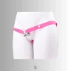 the lock with three-way pink strap