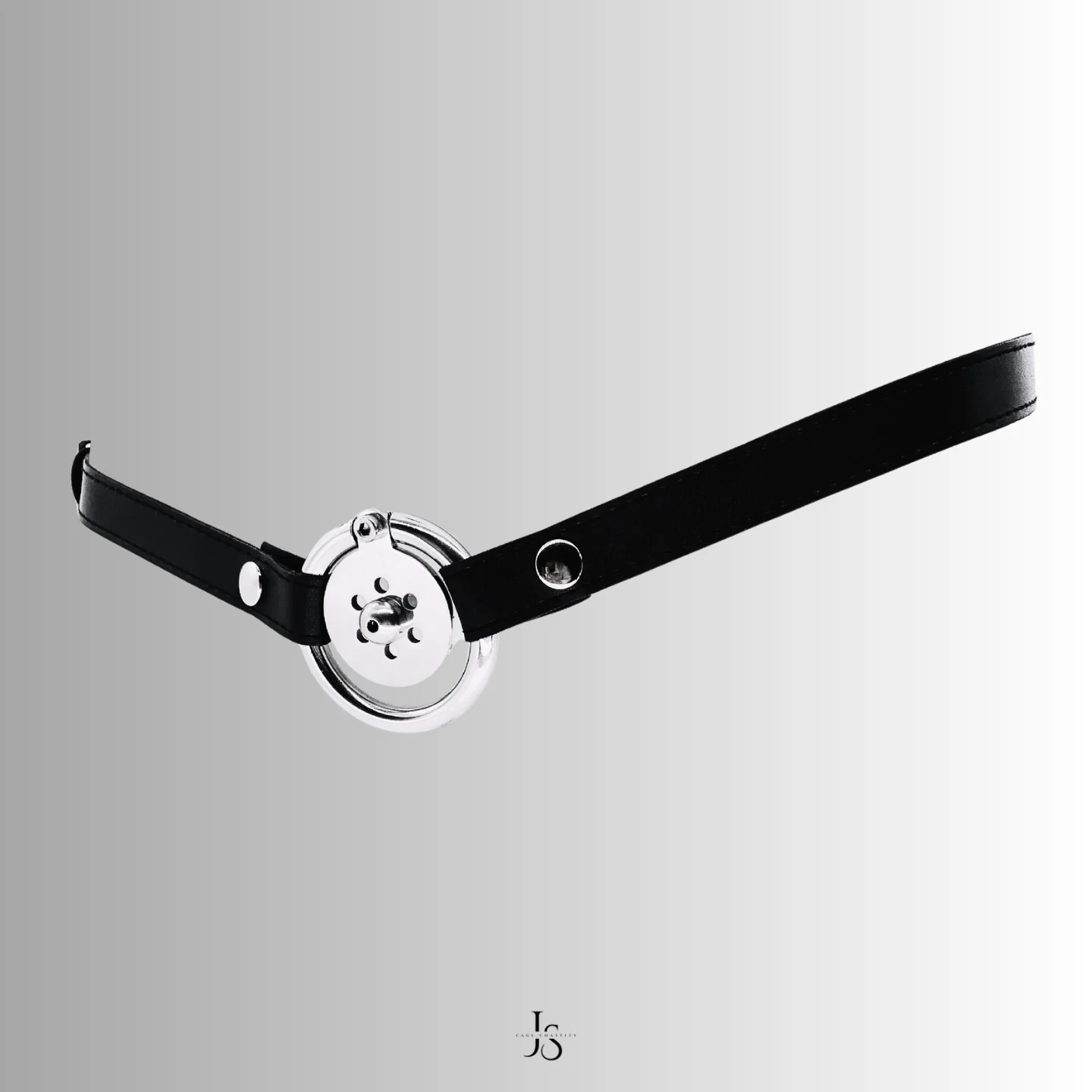 Worn with leather strap, demonstrating secure positioning against the body