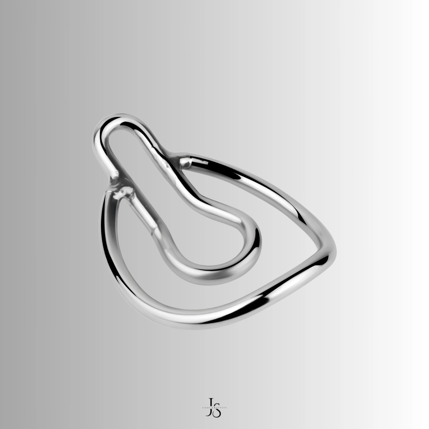 the curved design of the clip