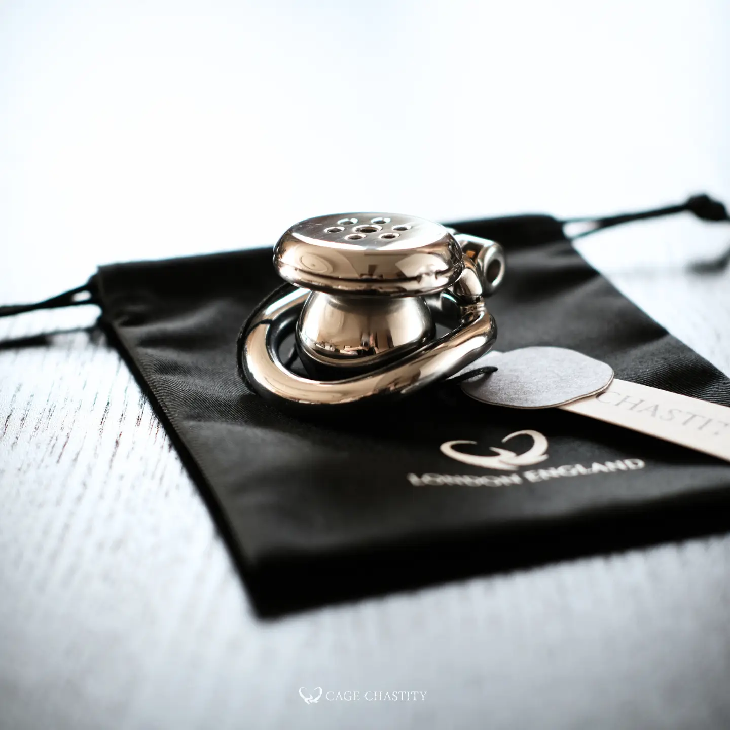 metal cage with attached cap