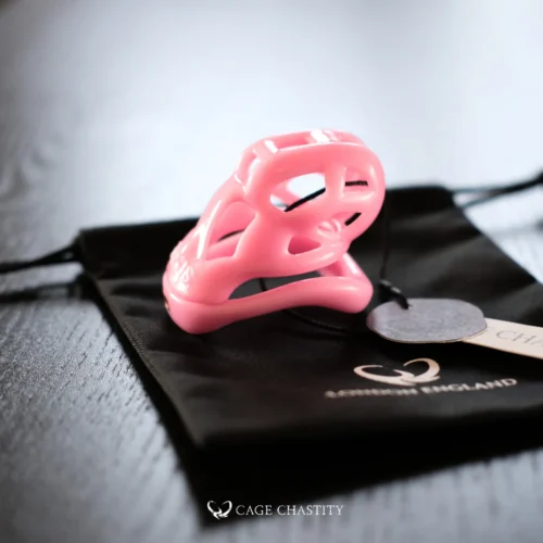 hot pink cage side view