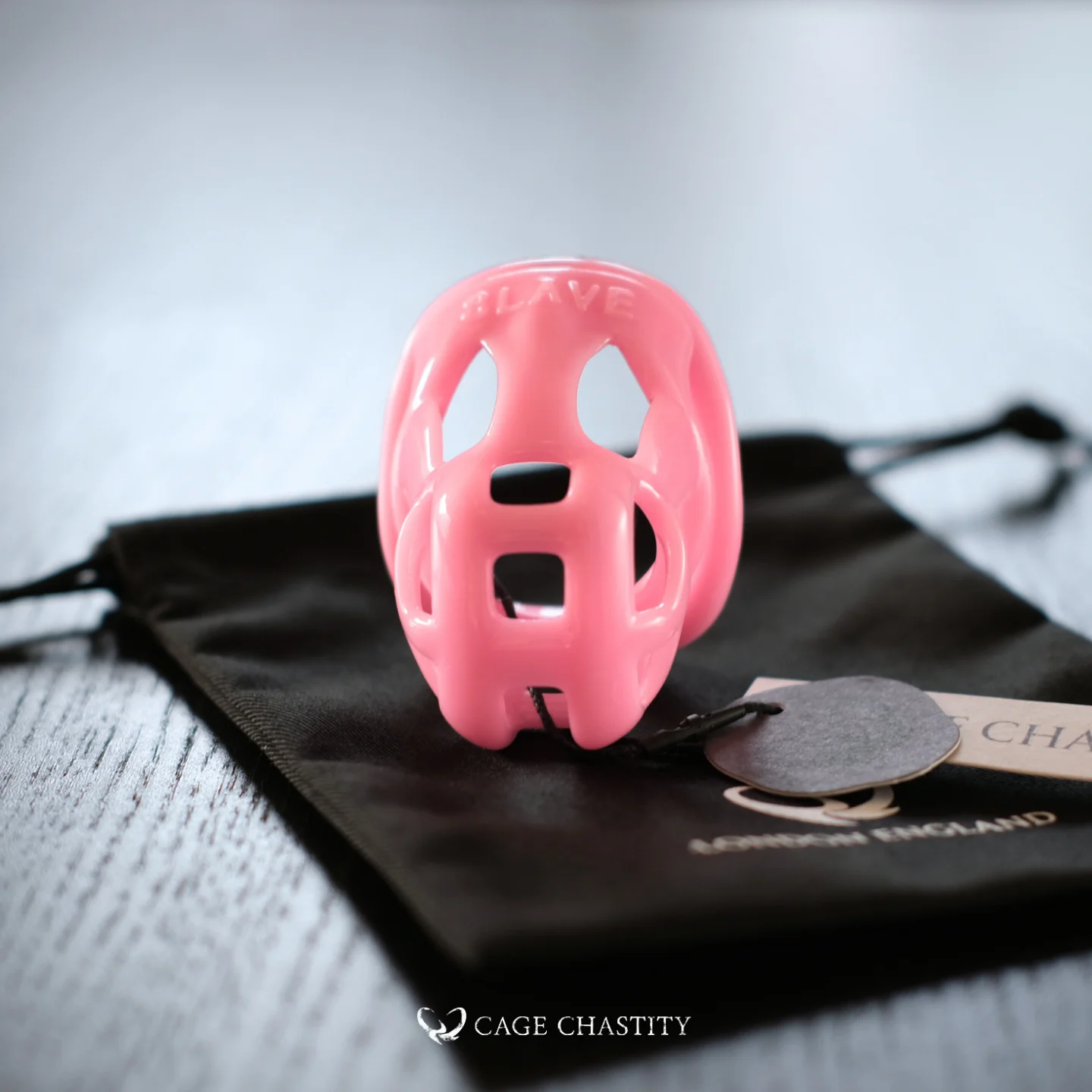 the front cage head of the hot pink cage