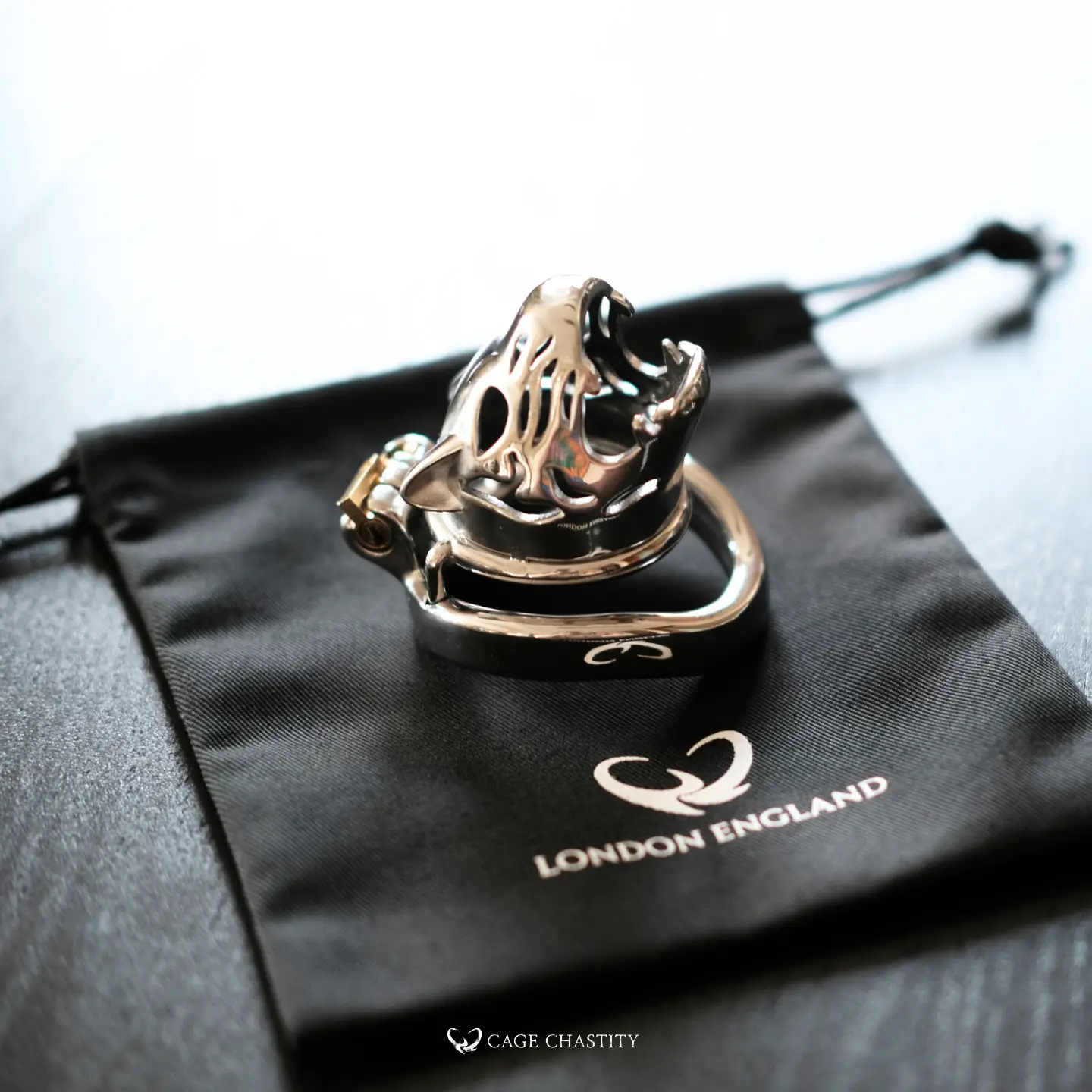 small tiger cage with keys, reflecting the crown logo