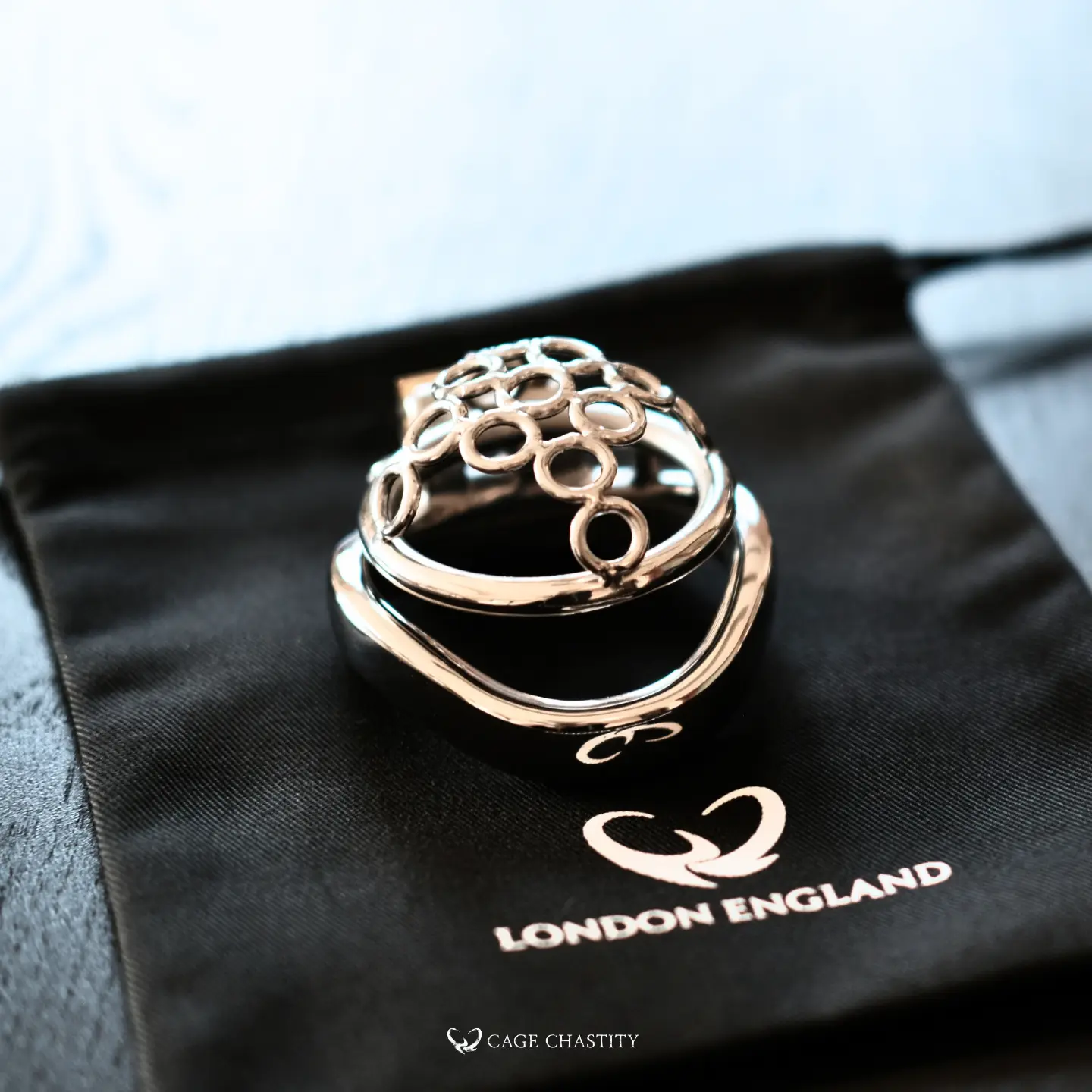 halo chastity cage with arc ring