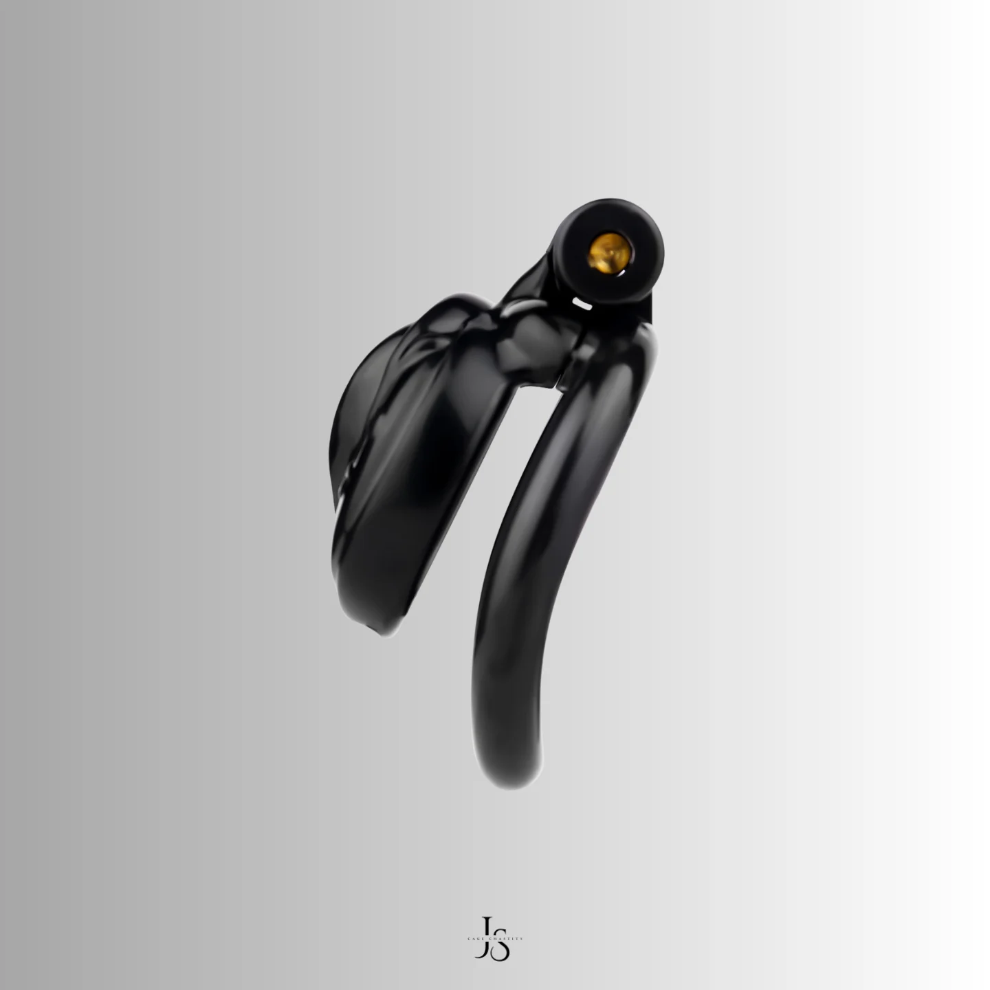 side view of the black resin cage