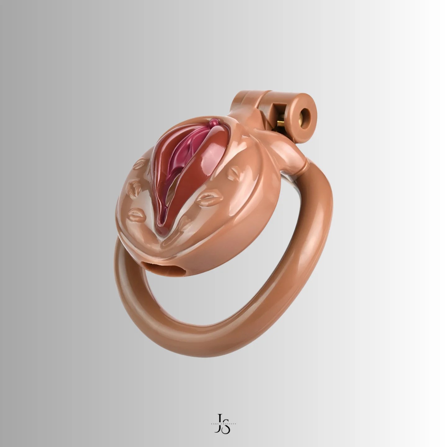 bottom of the vulva chastity cage