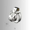 xs size cage with silver polished surface