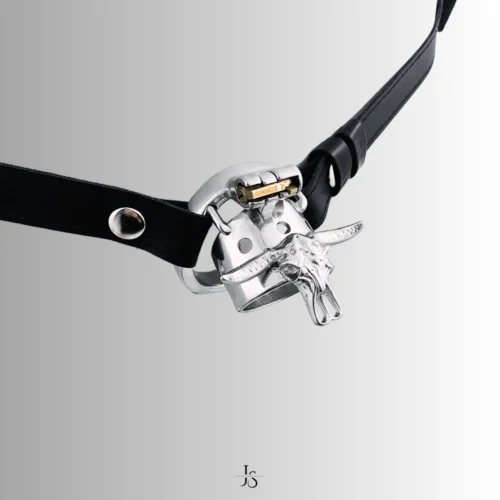 leather strap with the cage
