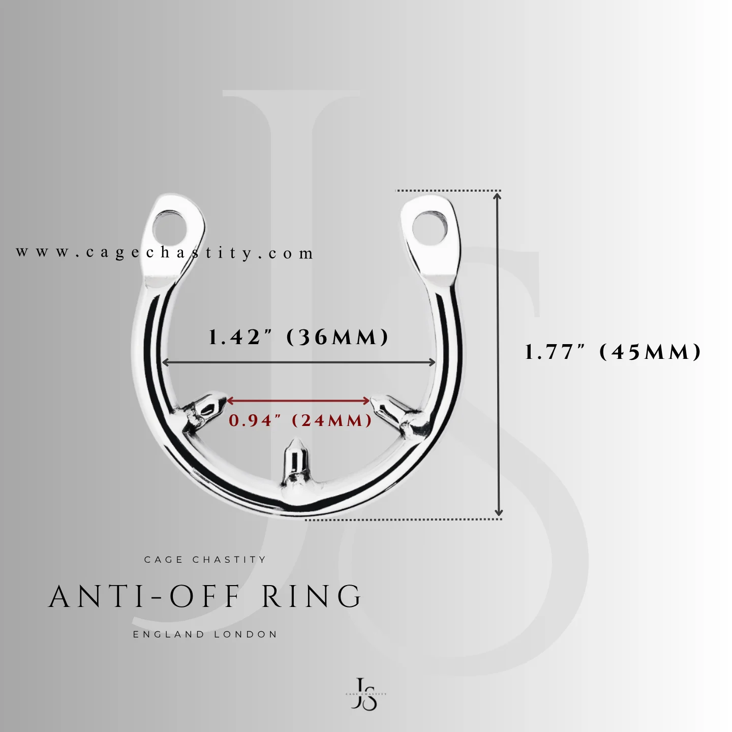 anti off ring, 45 mm tall