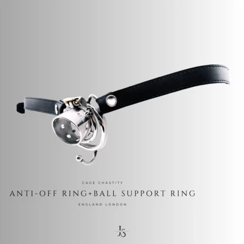 cage with antioff ring and ball support ring and leather strap
