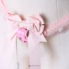 Butterfly Embroidered Lace Strap – Handmade Adjustable Belt with Bell & Bow Options