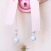 Butterfly Embroidered Lace Strap – Handmade Adjustable Belt with Bell & Bow Options