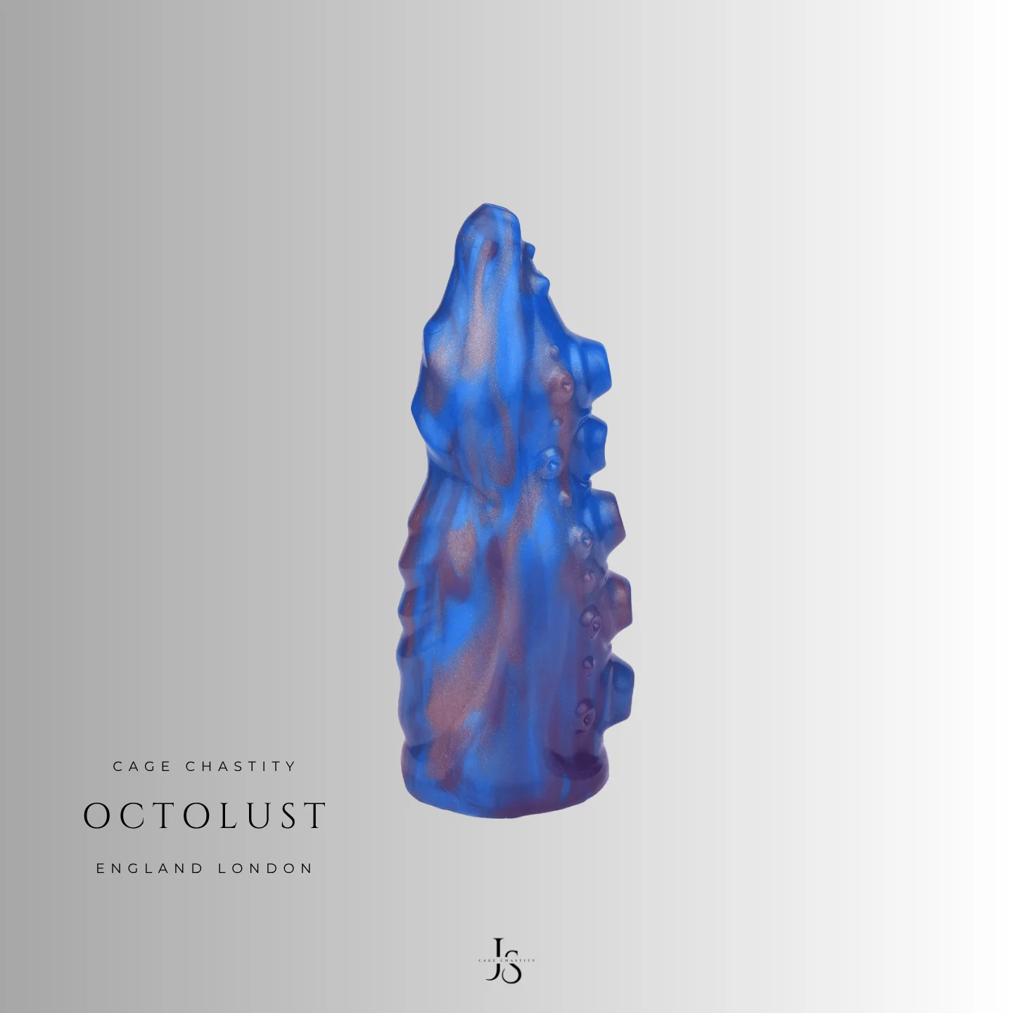 octolust dildo, blue silicone