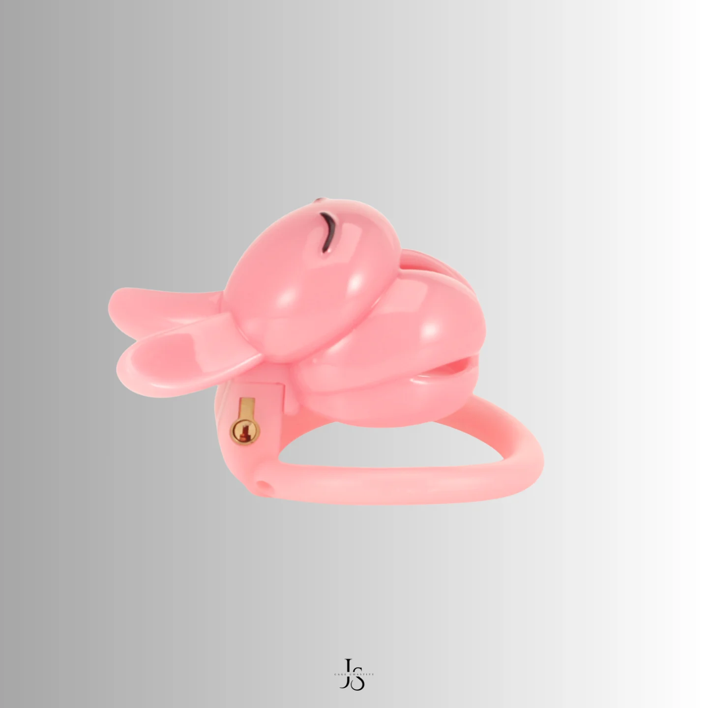 the pink cage with rabbit ears