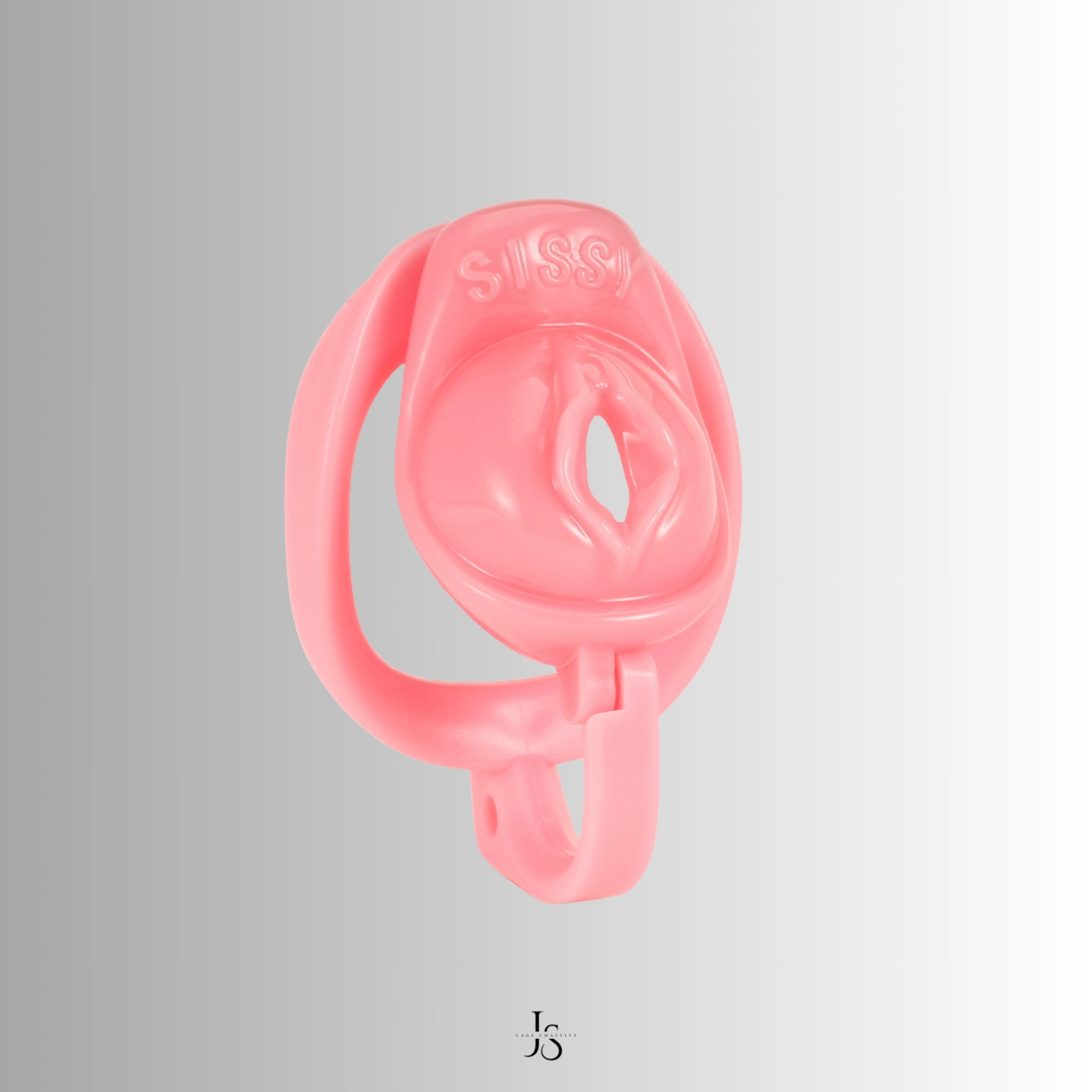 the appearance of the resin cage, with sissy sign and vulva opening