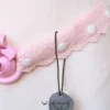 Butterfly Embroidered Lace Strap – Handmade Adjustable Belt with Bell & Bow Options