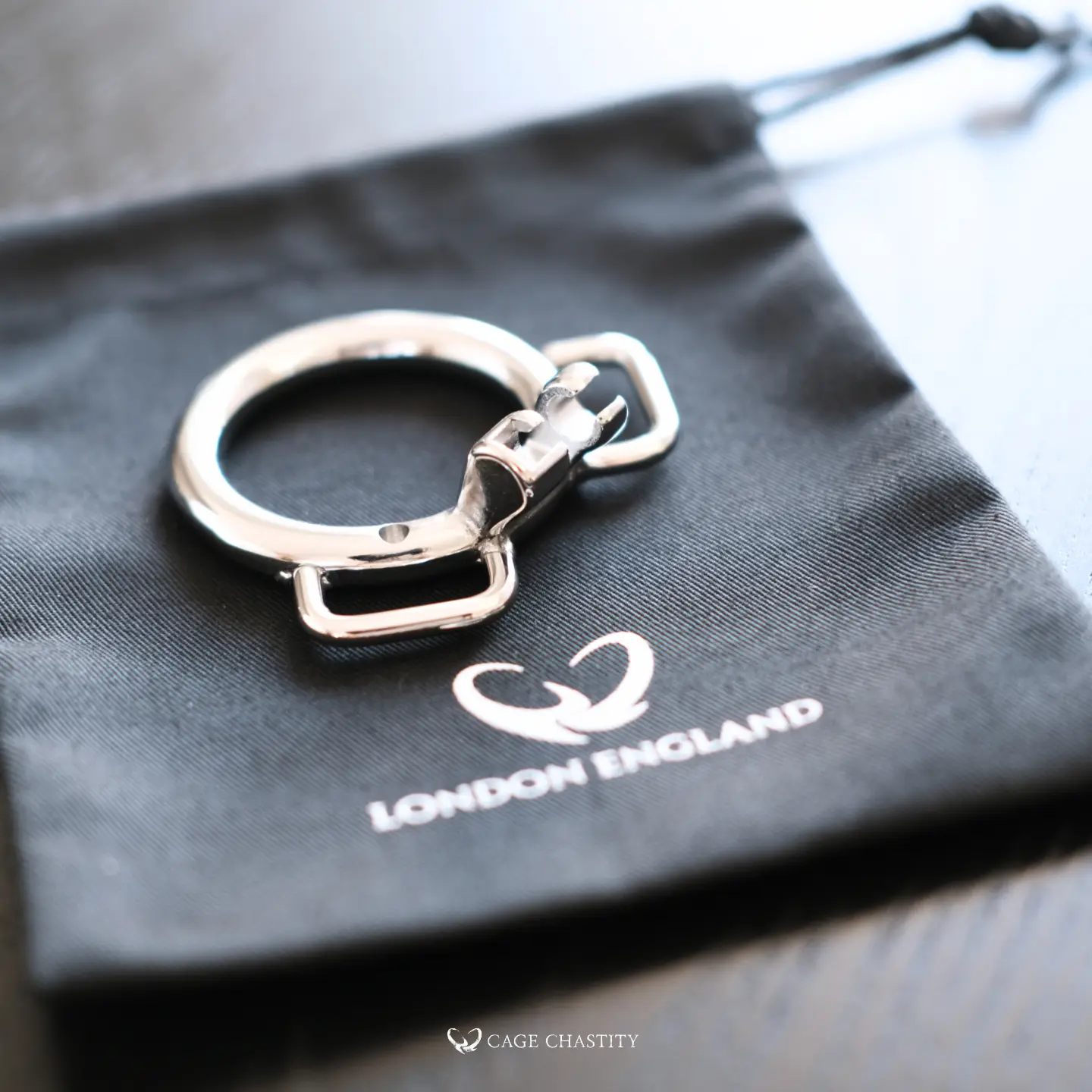 ring with traditional lock and two wearable holes