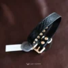 the collar rolled up