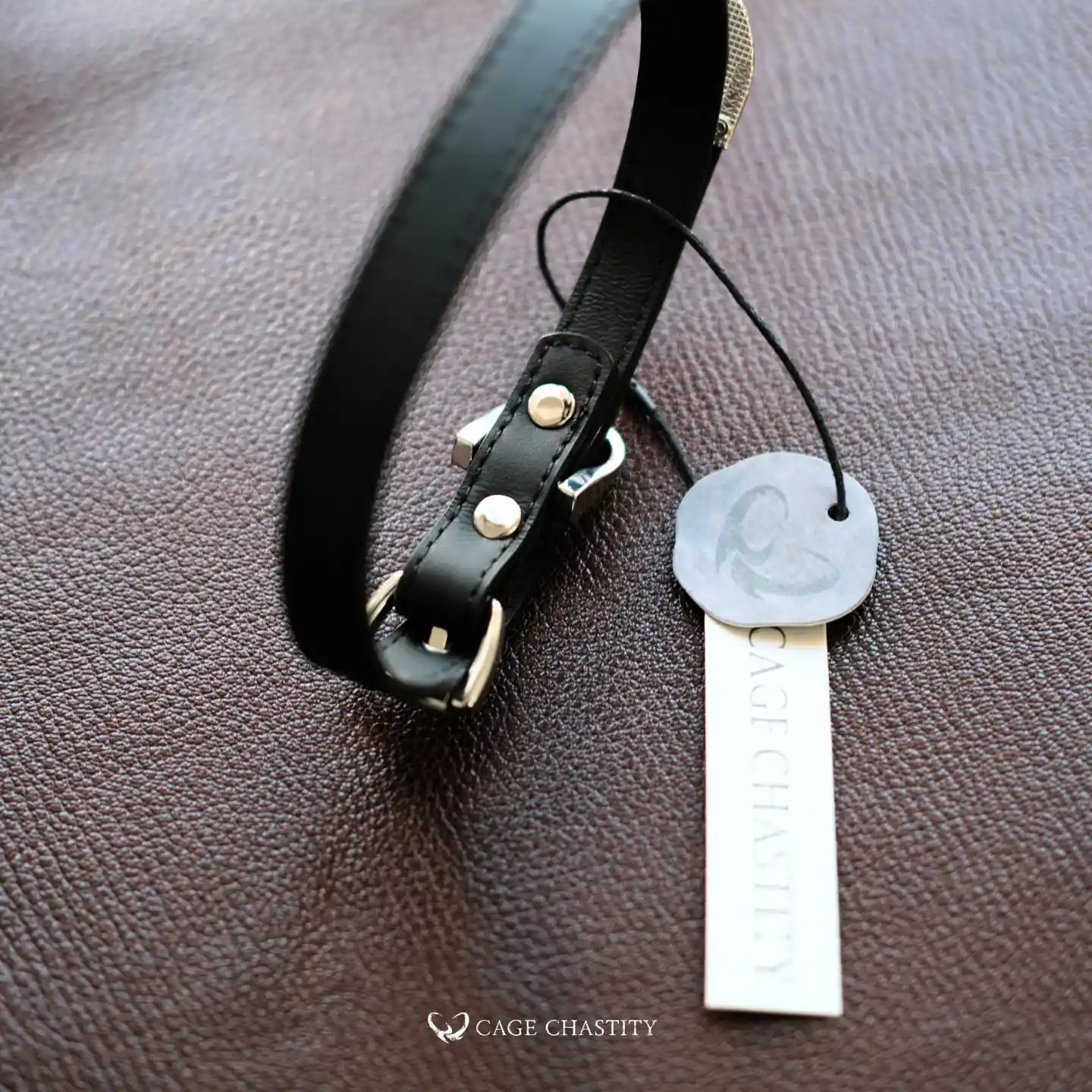 the collar leather details