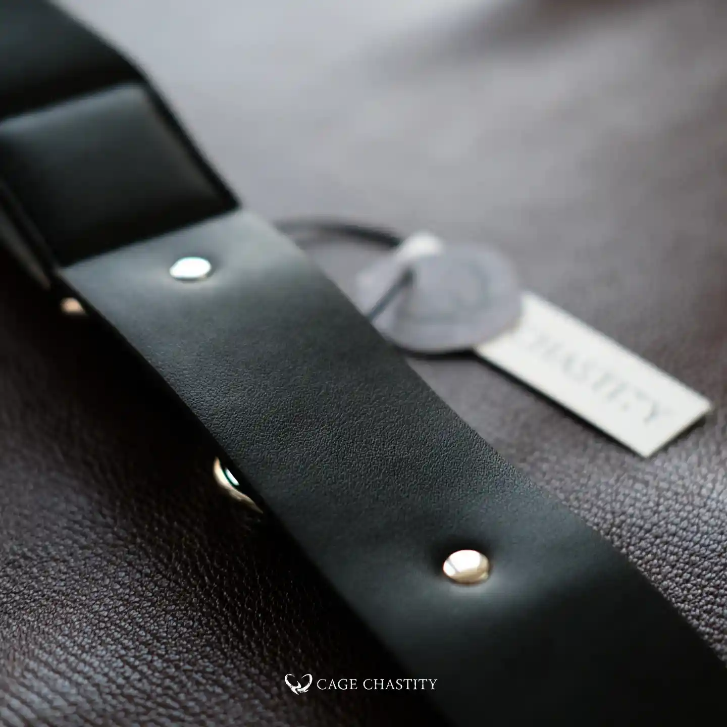 the leather details of the cuffs