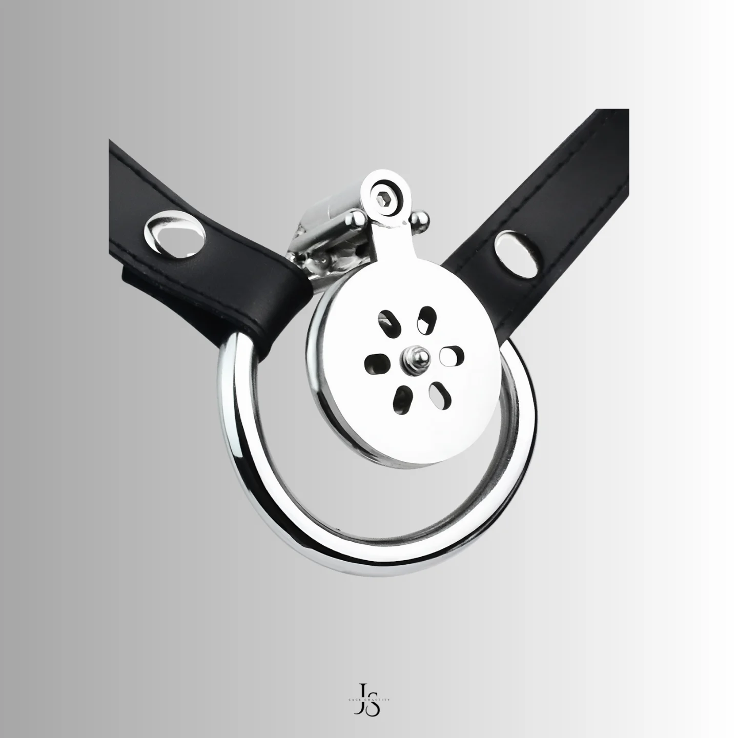 the flat surface of the chastity device