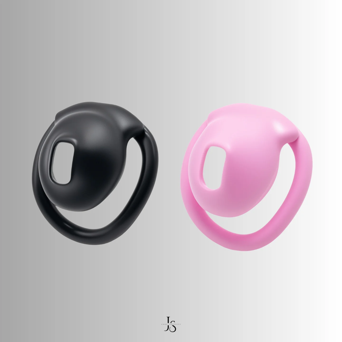 black and pink cages in comparison