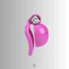 side view of the purple cupette
