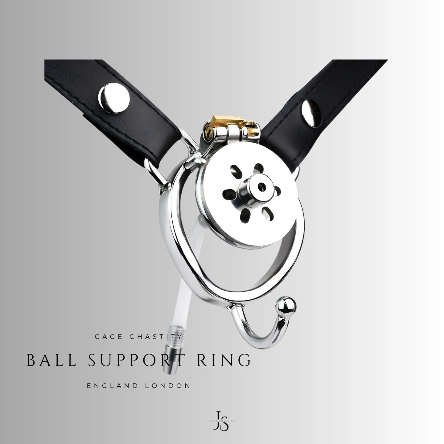 the ball support ring with silicone catheter on the reverse cage