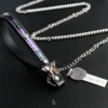 the leash with metal chain
