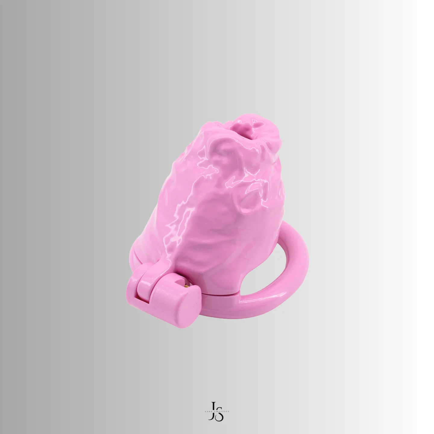 top view of the cage, in pink color