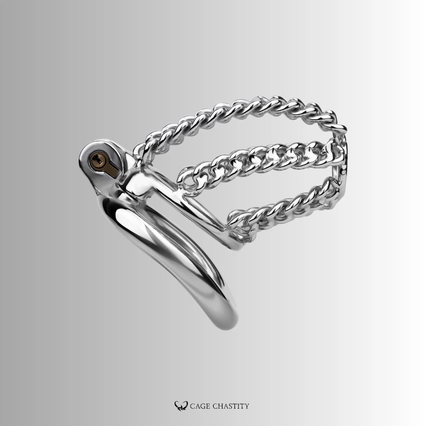 the open design of the chainlock cock cage