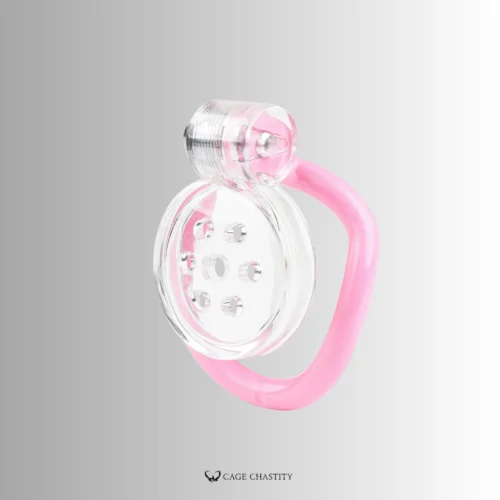 pink clear flat cage