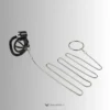 cage with metal leash