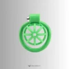 the front view of the pure green cage tube