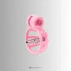 the metal tube attached to the pink cage head