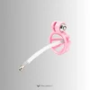 the pink version of the resin cage with silicone catheter