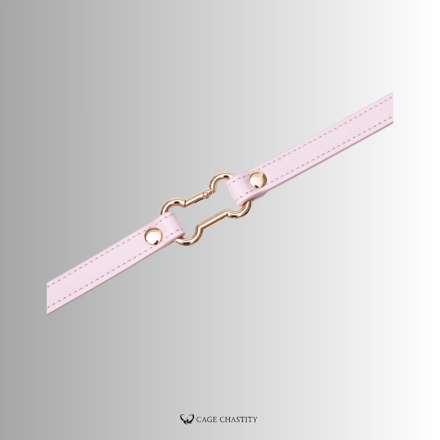 pink collar set with gold connection part