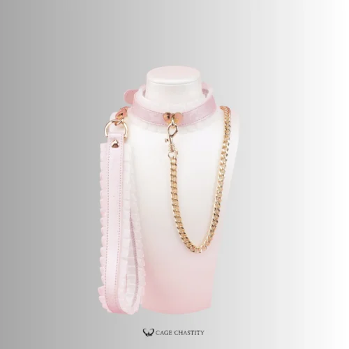 the lacelock set, with lace collar and lace leash