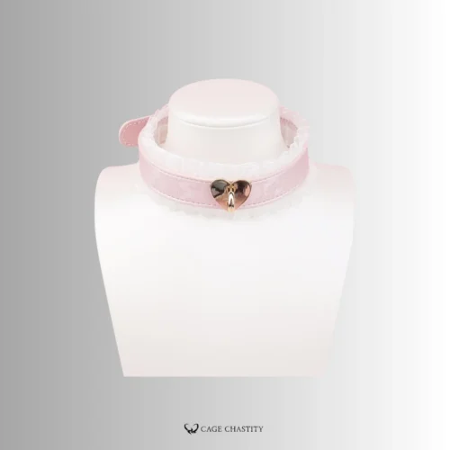 the lace collar on model