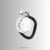 the black base ring with clear head