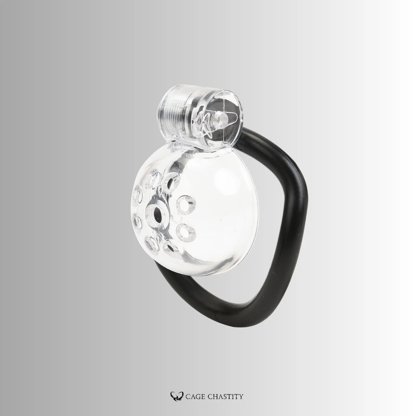 the black base ring with clear head
