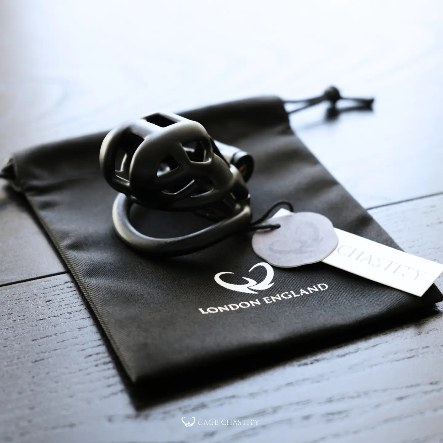 the black cobra cag sitting on cc bag with cc tage