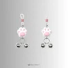 plastic nipple noose with cute paws and two jingle bells